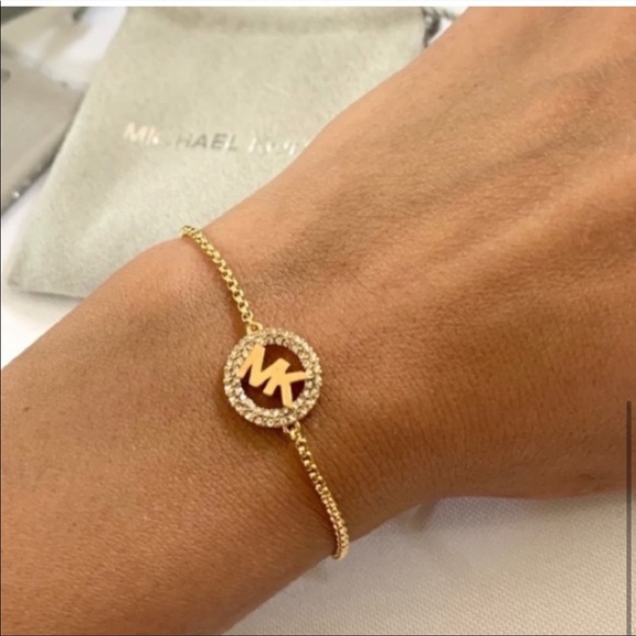 NWT authentic MK rosegold tone bracelet - Picture 5 of 6